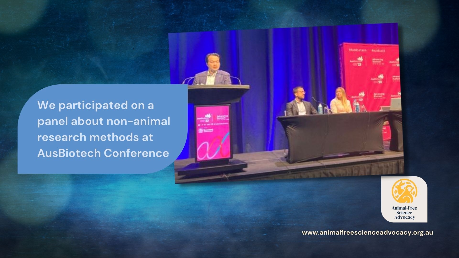 AusBioTech Conference | Animal-Free Science Advocacy Achievements | Animal-Free Science Advocacy